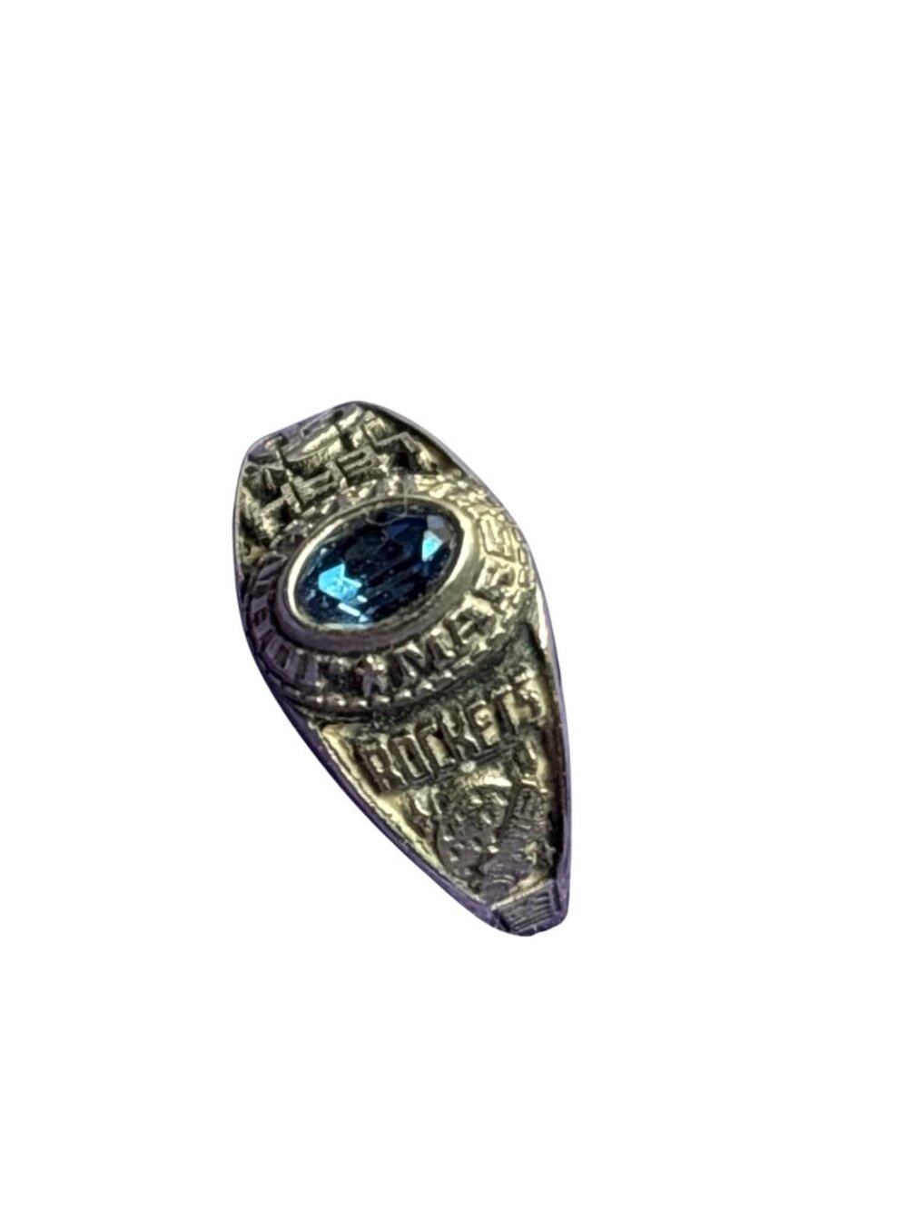 Vintage 2004 Class Ring Size 6 Leah Rockets Marshall LTM Lustrium Blue